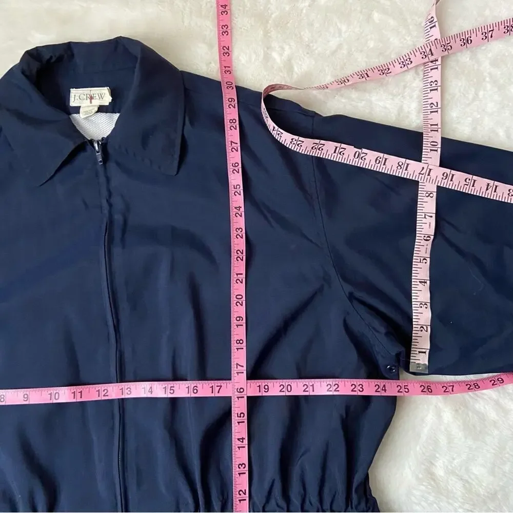 J. Crew Navy Rain Jacket Size Large